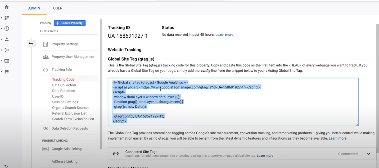 Google Analytics Tracking Code: Google Analytics and Shopify